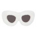 Balenciaga - Fluffy Cat Fashion Accessory - White - Sunglasses - Balenciaga Eyewear