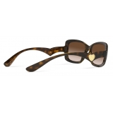 Dolce & Gabbana - Occhiale da Sole Cuore - Avana - Dolce & Gabbana Eyewear