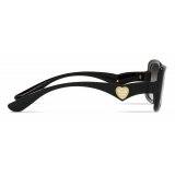 Dolce & Gabbana - Occhiale da Sole Cuore - Nero - Dolce & Gabbana Eyewear