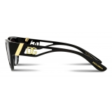 Dolce & Gabbana - DG Crossed Sunglasses - Black - Dolce & Gabbana Eyewear