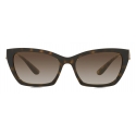 Dolce & Gabbana - DG Crossed Sunglasses - Havana - Dolce & Gabbana Eyewear