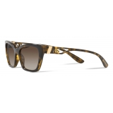 Dolce & Gabbana - DG Crossed Sunglasses - Havana - Dolce & Gabbana Eyewear