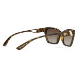 Dolce & Gabbana - DG Crossed Sunglasses - Havana - Dolce & Gabbana Eyewear