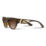 Dolce & Gabbana - DG Crossed Sunglasses - Havana - Dolce & Gabbana Eyewear