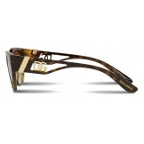 Dolce & Gabbana - DG Crossed Sunglasses - Havana - Dolce & Gabbana Eyewear