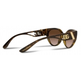 Dolce & Gabbana - DG Crossed Sunglasses - Havana - Dolce & Gabbana Eyewear