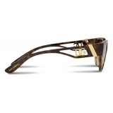 Dolce & Gabbana - DG Crossed Sunglasses - Havana - Dolce & Gabbana Eyewear