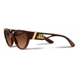 Dolce & Gabbana - DG Crossed Sunglasses - Amber - Dolce & Gabbana Eyewear