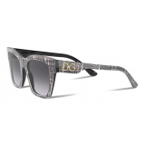 Dolce & Gabbana - Occhiale da Sole Print Family - Stampa Tweed - Dolce & Gabbana Eyewear