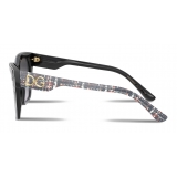 Dolce & Gabbana - Occhiale da Sole Print Family - Stampa Tweed - Dolce & Gabbana Eyewear