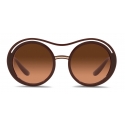 Dolce & Gabbana - DG Crossed Sunglasses - Amber - Dolce & Gabbana Eyewear