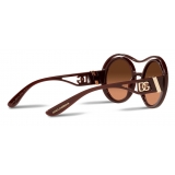 Dolce & Gabbana - DG Crossed Sunglasses - Amber - Dolce & Gabbana Eyewear