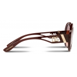 Dolce & Gabbana - DG Crossed Sunglasses - Amber - Dolce & Gabbana Eyewear