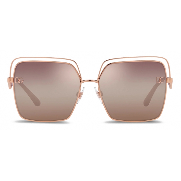 Dolce & Gabbana - DG Pin Sunglasses - Pink Gold - Dolce & Gabbana Eyewear