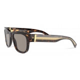 Dolce & Gabbana - Gros Grain Sunglasses - Havana - Dolce & Gabbana Eyewear