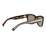 Dolce & Gabbana - Gros Grain Sunglasses - Havana - Dolce & Gabbana Eyewear