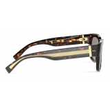 Dolce & Gabbana - Gros Grain Sunglasses - Havana - Dolce & Gabbana Eyewear