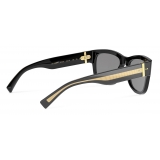 Dolce & Gabbana - Gros Grain Sunglasses - Black - Dolce & Gabbana Eyewear