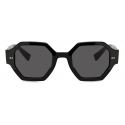 Dolce & Gabbana - Gros Grain Sunglasses - Black - Dolce & Gabbana Eyewear