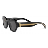 Dolce & Gabbana - Gros Grain Sunglasses - Black - Dolce & Gabbana Eyewear