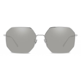Dolce & Gabbana - Sartoriale Swagging Sunglasses - Silver - Dolce & Gabbana Eyewear