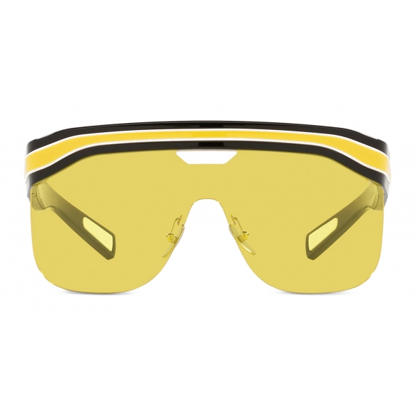 Dolce & Gabbana - Street Sporty Sunglasses - Black Yellow - Dolce & Gabbana Eyewear