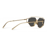 Dolce & Gabbana - Occhiale da Sole Sartoriale Swagging - Nero Oro - Dolce & Gabbana Eyewear