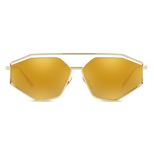 Dolce & Gabbana - Sartoriale Swagging Sunglasses - Gold - Dolce & Gabbana Eyewear