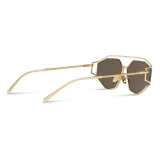 Dolce & Gabbana - Sartoriale Swagging Sunglasses - Gold - Dolce & Gabbana Eyewear