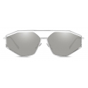 Dolce & Gabbana - Sartoriale Swagging Sunglasses - Silver - Dolce & Gabbana Eyewear