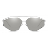 Dolce & Gabbana - Sartoriale Swagging Sunglasses - Silver - Dolce & Gabbana Eyewear