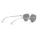 Dolce & Gabbana - Sartoriale Swagging Sunglasses - Silver - Dolce & Gabbana Eyewear