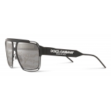 Dolce & Gabbana - Dna Graffiti Sunglasses - Black Silver - Dolce & Gabbana Eyewear