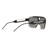 Dolce & Gabbana - Dna Graffiti Sunglasses - Black Silver - Dolce & Gabbana Eyewear