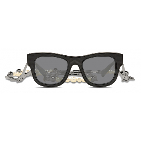 Dolce & Gabbana - DG Crossed Sunglasses - Black - Dolce & Gabbana Eyewear