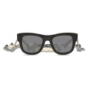 Dolce & Gabbana - DG Crossed Sunglasses - Black - Dolce & Gabbana Eyewear