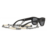 Dolce & Gabbana - DG Crossed Sunglasses - Black - Dolce & Gabbana Eyewear