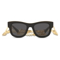 Dolce & Gabbana - DG Crossed Sunglasses - Black - Dolce & Gabbana Eyewear