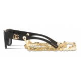 Dolce & Gabbana - DG Crossed Sunglasses - Black - Dolce & Gabbana Eyewear