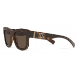 Dolce & Gabbana - Occhiale da Sole DG Crossed - Avana - Dolce & Gabbana Eyewear