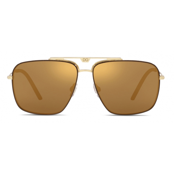 Dolce & Gabbana - Occhiale da Sole Slim - Oro - Dolce & Gabbana Eyewear