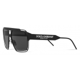 Dolce & Gabbana - Occhiale da Sole DG Logo - Nero - Dolce & Gabbana Eyewear