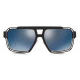 Dolce & Gabbana - Occhiale da Sole DG Logo - Nero Blu - Dolce & Gabbana Eyewear