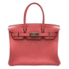 Hermès Vintage - Taurillon Clemence Birkin 30 - Pink - Leather Handbag