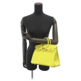Hermès Vintage - Swift Birkin 25 - Yellow - Leather Handbag