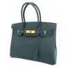 Hermès Vintage - Epsom Birkin 30 - Blu - Borsa in Pelle
