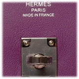 Hermès Vintage - Swift Birkin 25 - Viola - Borsa in Pelle