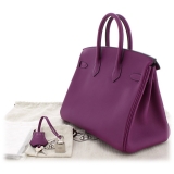 Hermès Vintage - Swift Birkin 25 - Purple - Leather Handbag