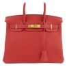 Hermès Vintage - Togo Birkin 30 - Rosso - Borsa in Pelle