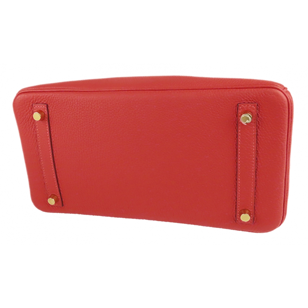 Hermès Vintage - Swift Birkin Tressage 30 - Red - Leather Handbag - Avvenice